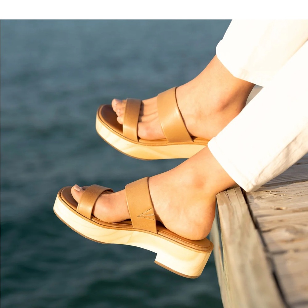 Nisolo Ellie All-Day Clog Sandal in Tan - Picture 5 of 11